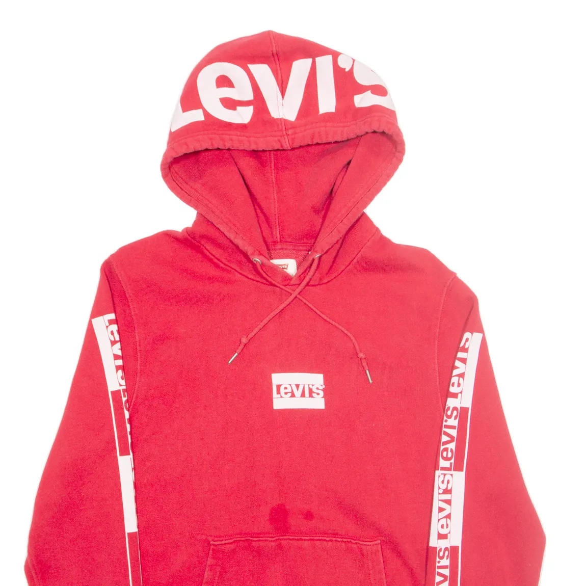 LEVI'S Mens Red Hoodie S