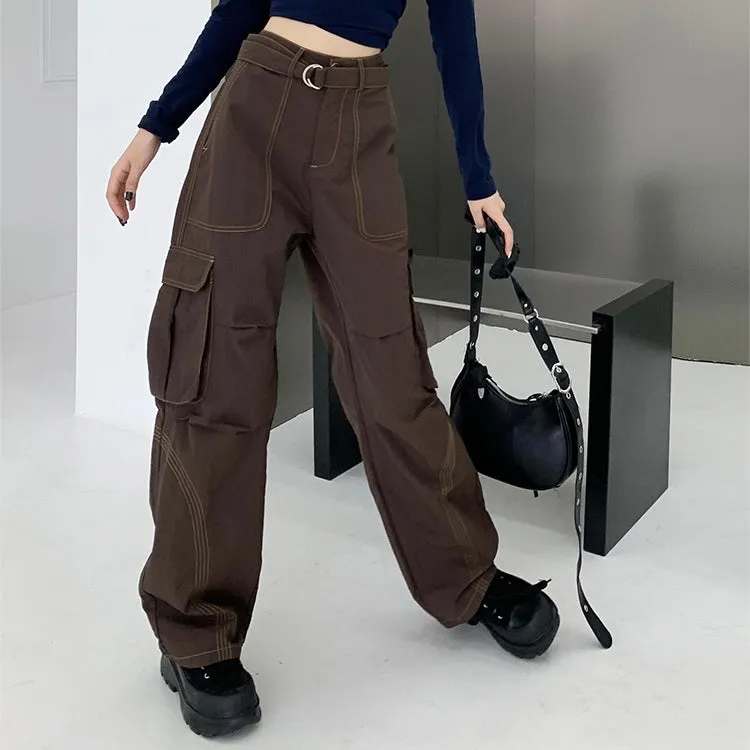 Line Stitch Cargo Pants