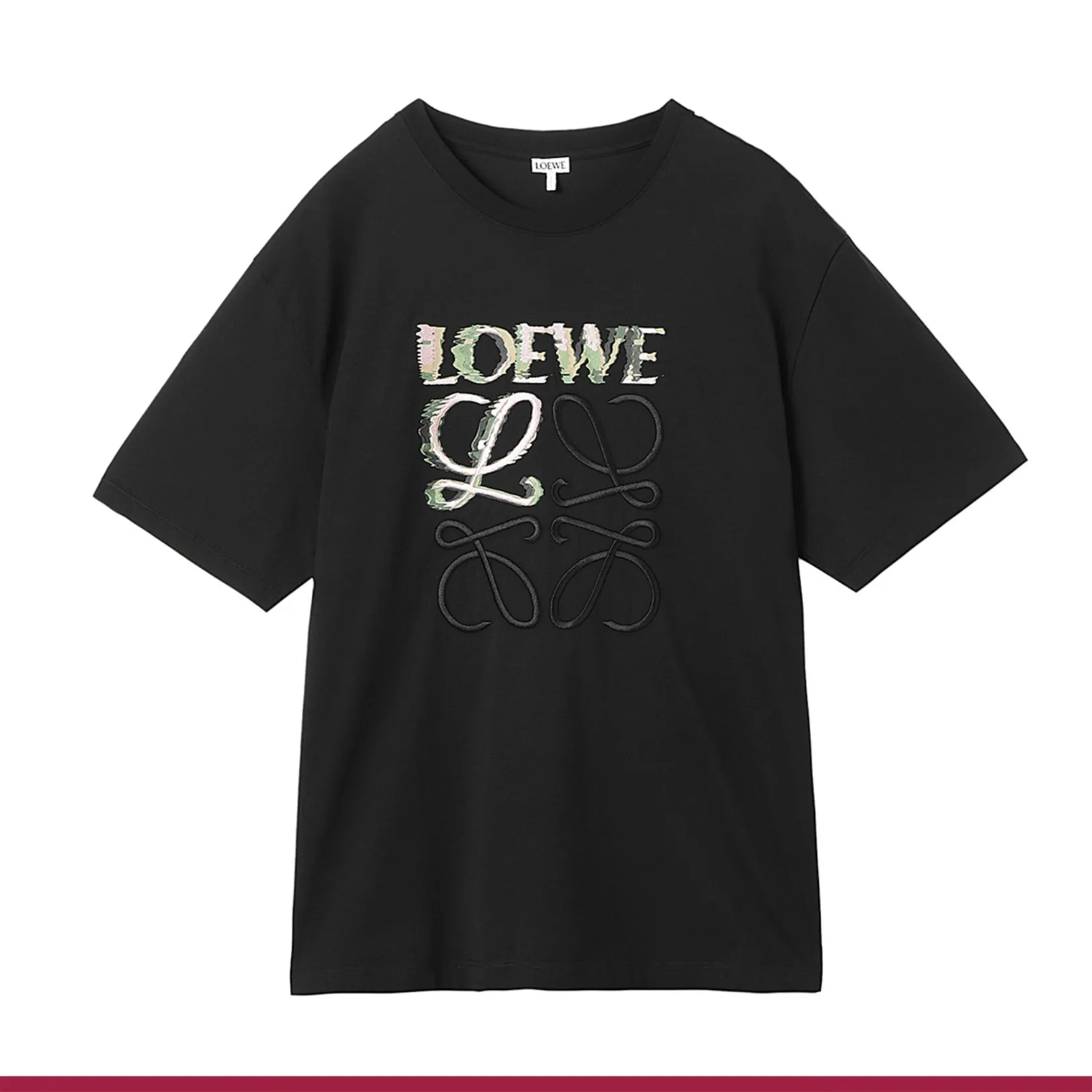 LOEWE  |Crew Neck Pullovers Unisex Plain Cotton Short Sleeves Bridal