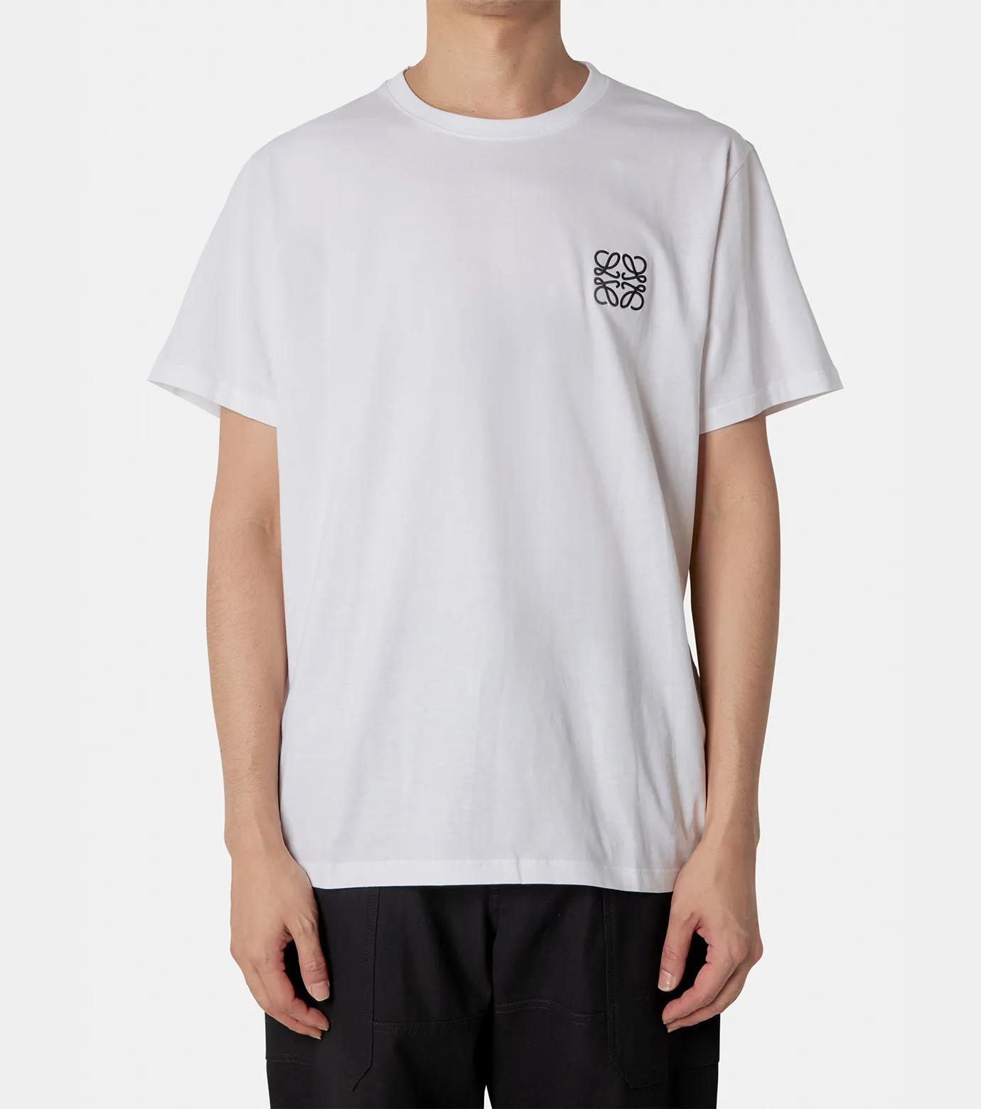 LOEWE  |Crew Neck Pullovers Unisex Plain Cotton Short Sleeves Logo