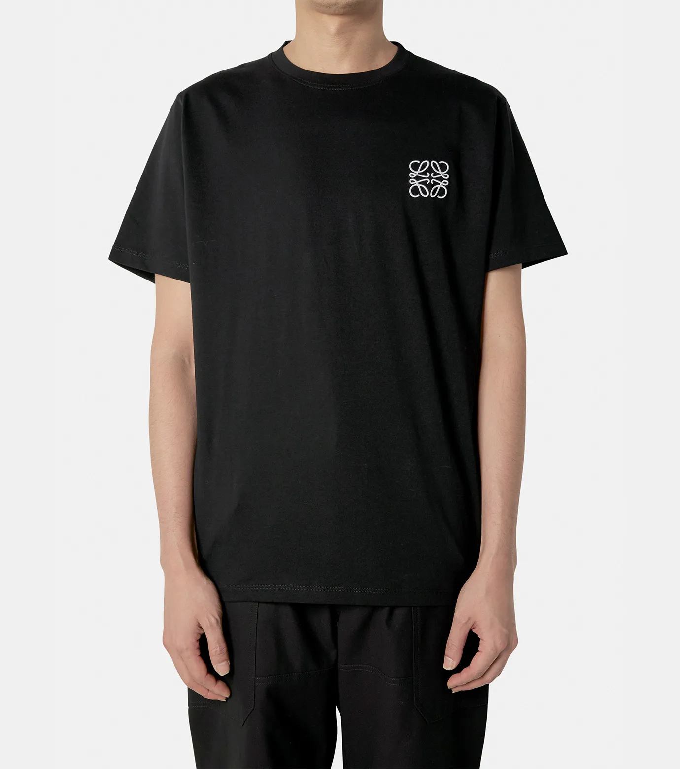 LOEWE  |Crew Neck Pullovers Unisex Plain Cotton Short Sleeves Logo