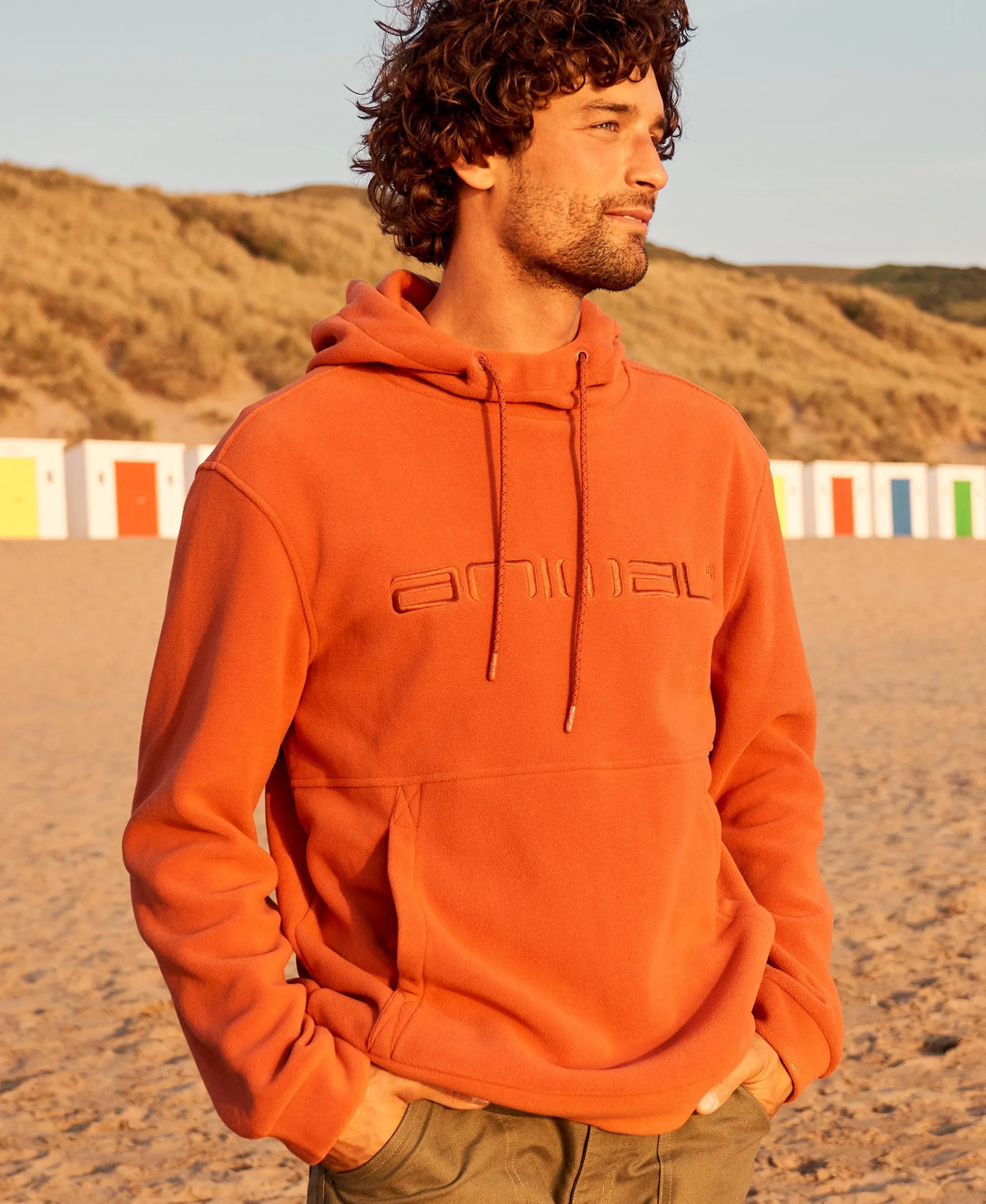 Louis Mens Fleece Hoodie - Orange