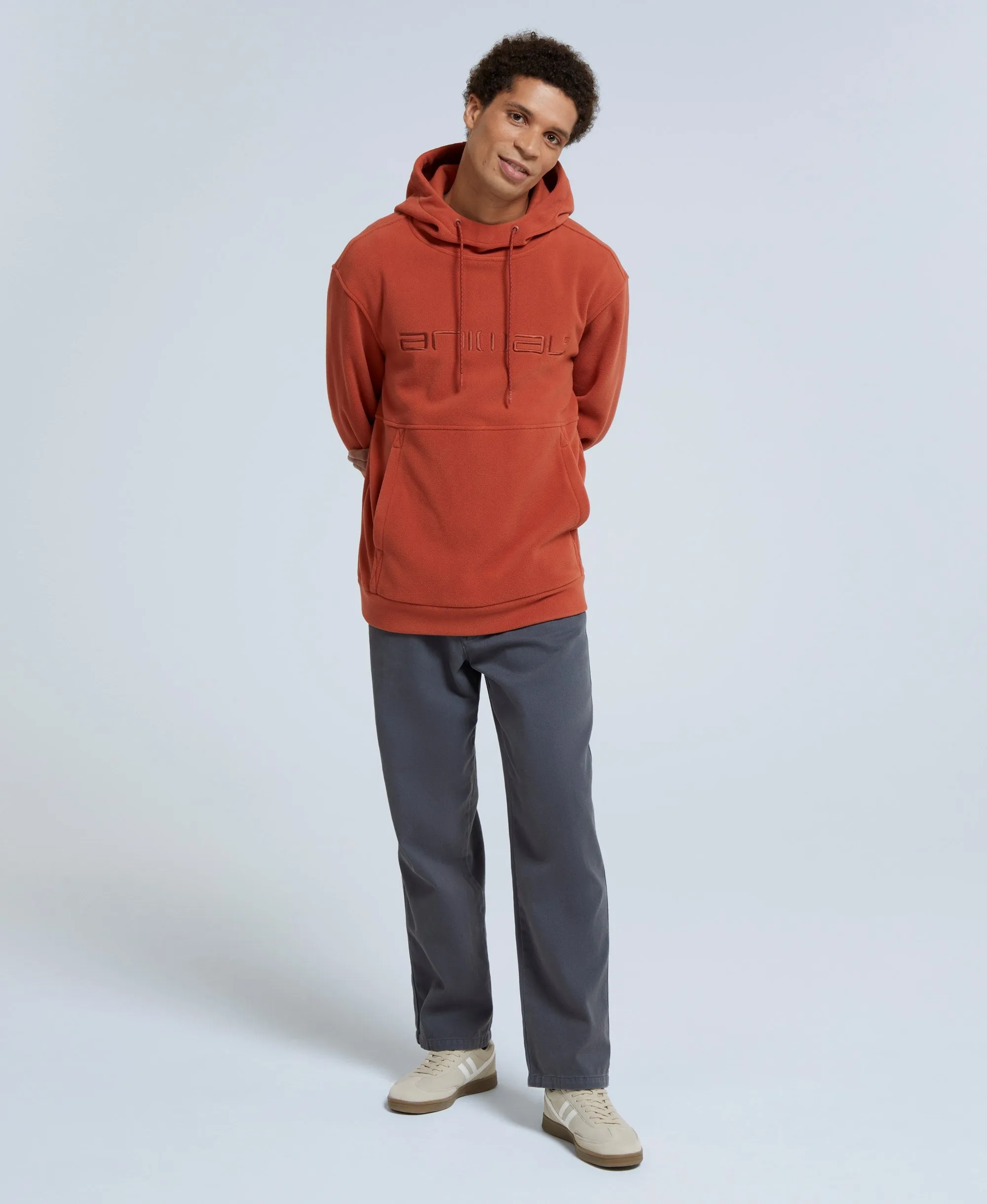 Louis Mens Fleece Hoodie - Orange