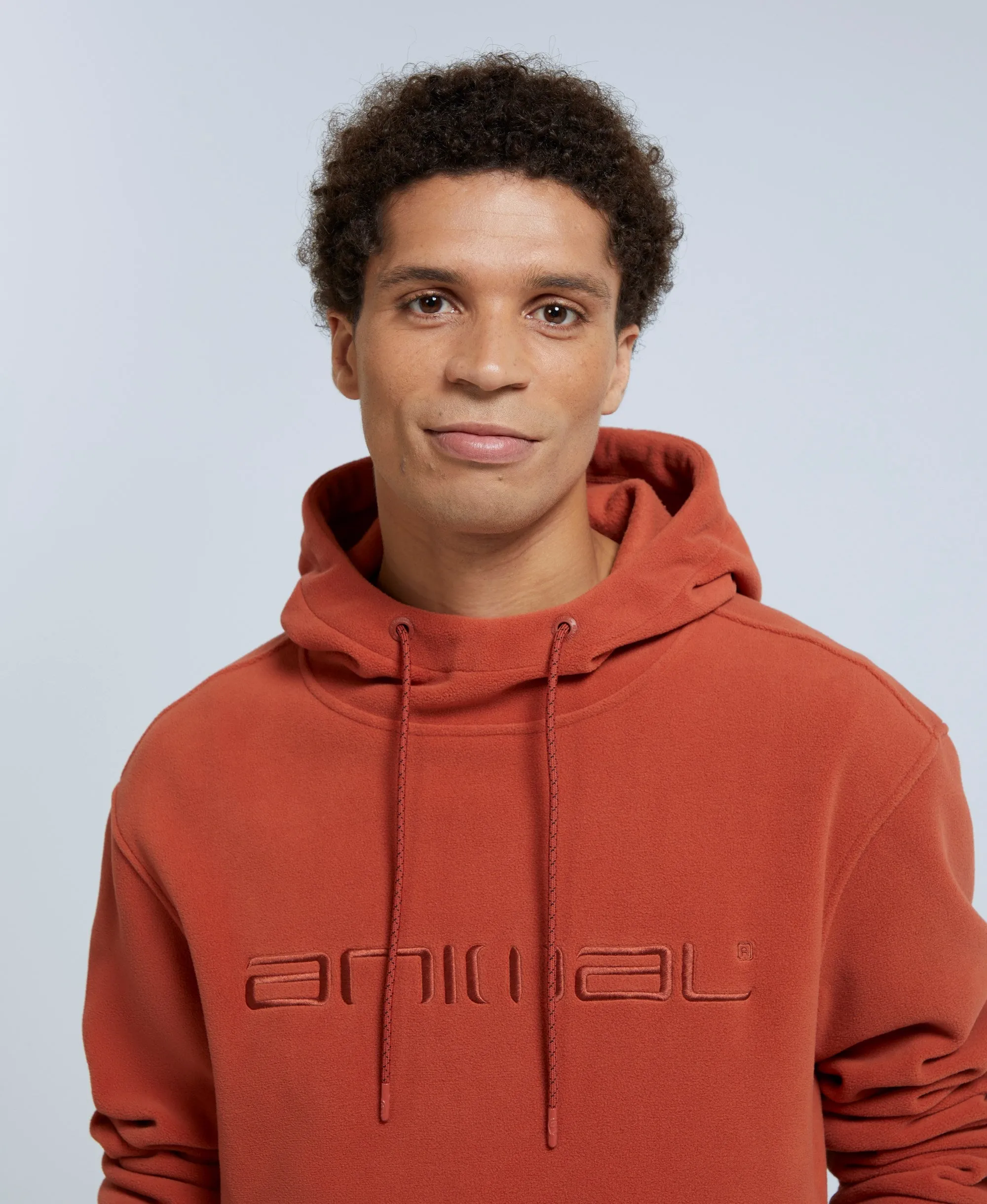 Louis Mens Fleece Hoodie - Orange