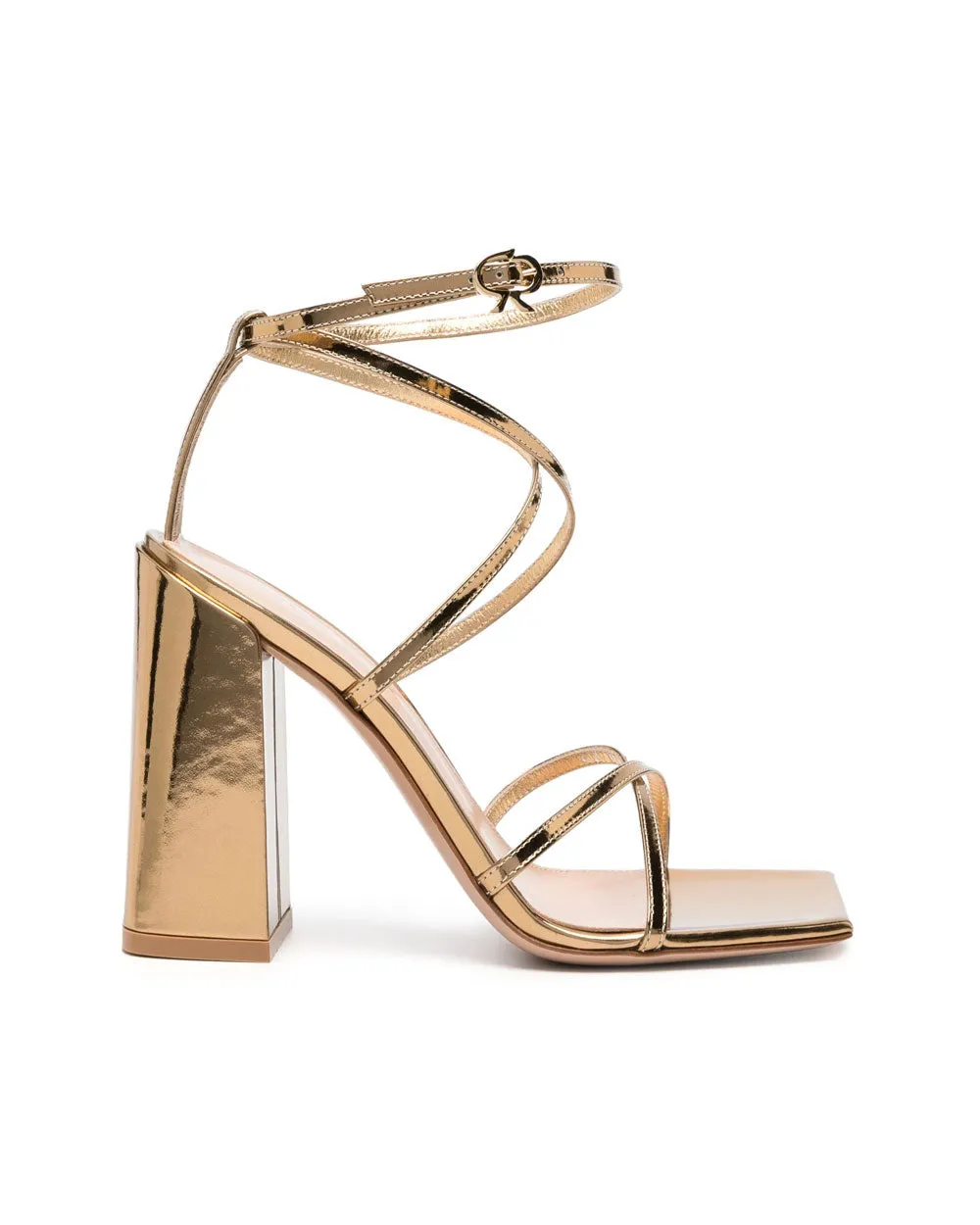 Ludovica Metallic Sandal in Mekong