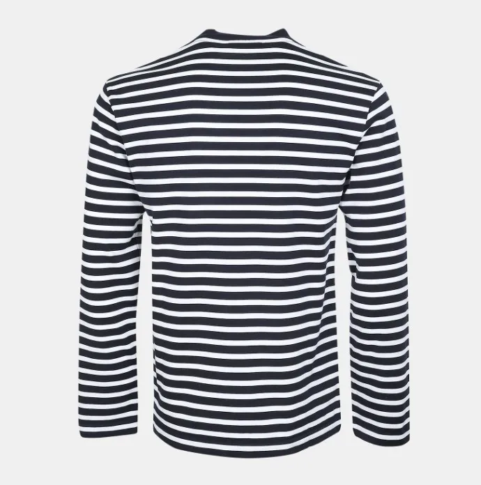 MAISON KITSUNE  |Stripes Unisex Street Style Long Sleeves Cotton