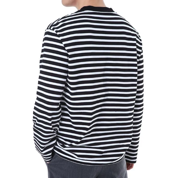 MAISON KITSUNE  |Stripes Unisex Street Style Long Sleeves Cotton