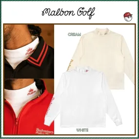 Malbon Golf  |Street Style Long Sleeves Plain Long Sleeve T-shirt Logo