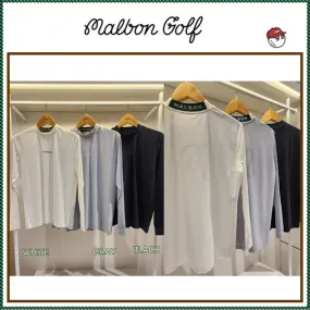 Malbon Golf  |Street Style Long Sleeves Plain Long Sleeve T-shirt