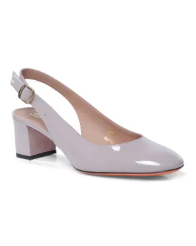 Manet Patent Slingback 50 in Grey