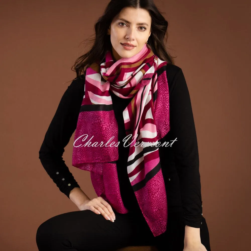 Marble Scarf - Style 7222-205 (Berry / Multi)