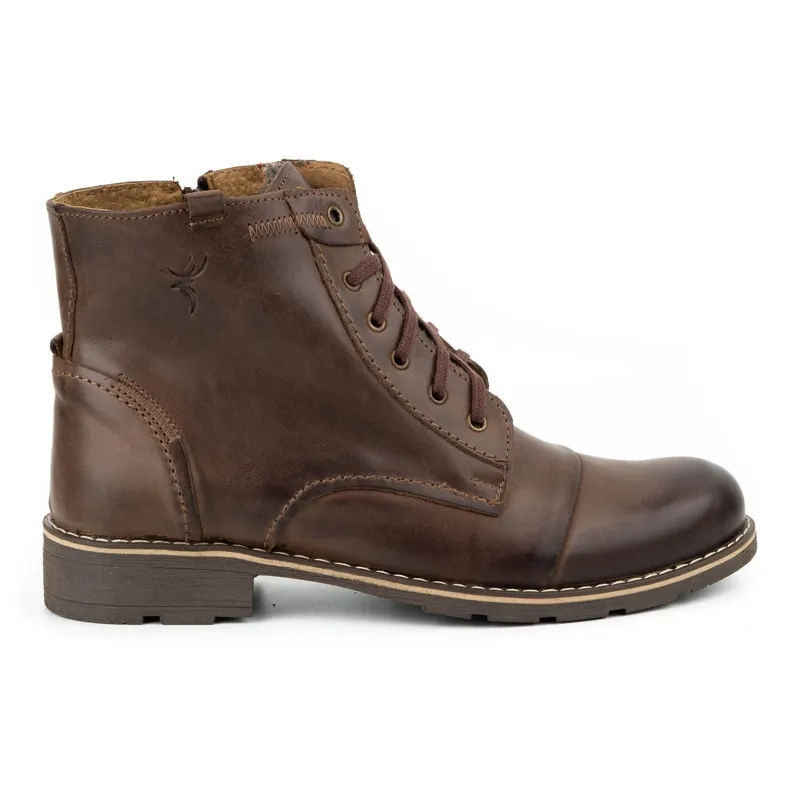 Mario Pala Men's brown snow boots 312