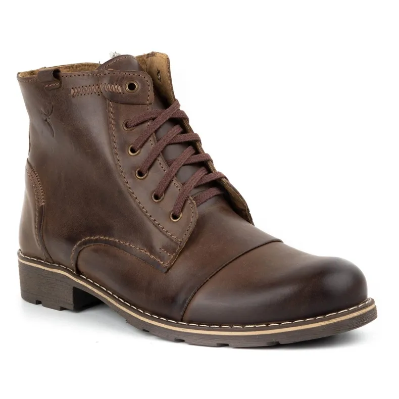 Mario Pala Men's brown snow boots 312