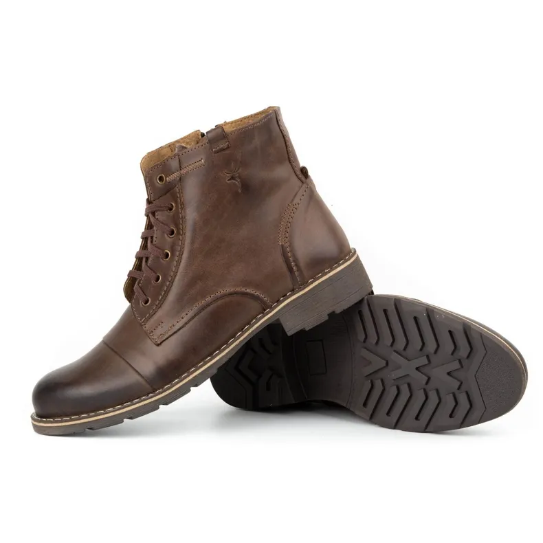 Mario Pala Men's brown snow boots 312