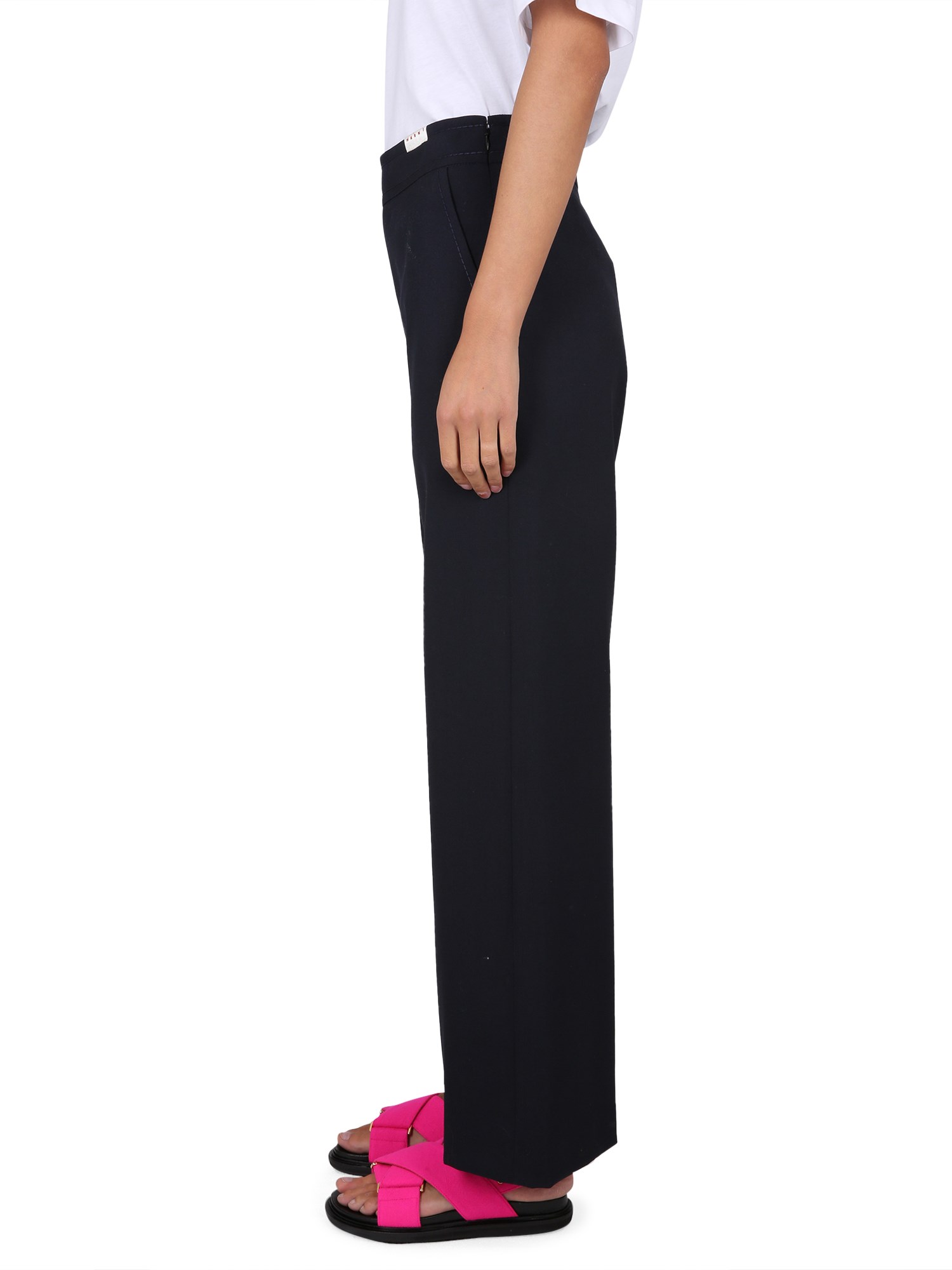 MARNI    COTTON FLARE PANTS