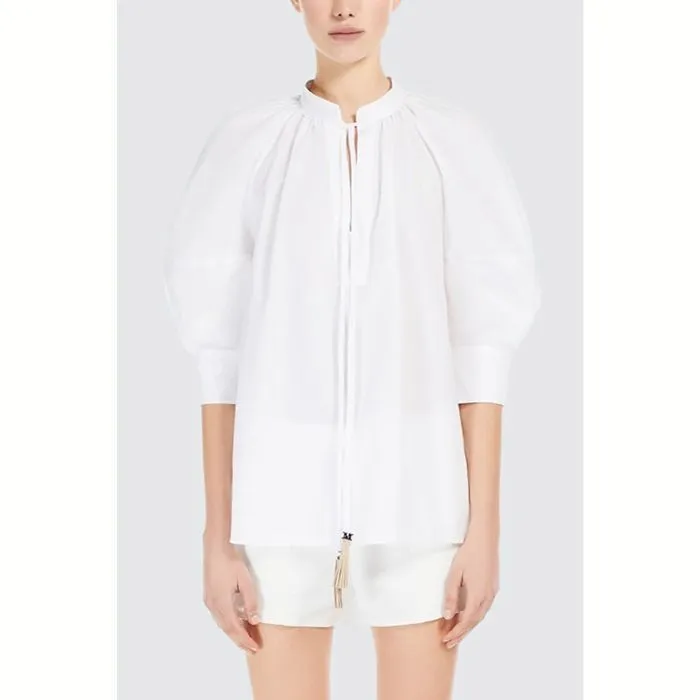 MaxMara  |Casual Style Long Sleeves Plain Cotton Party Style