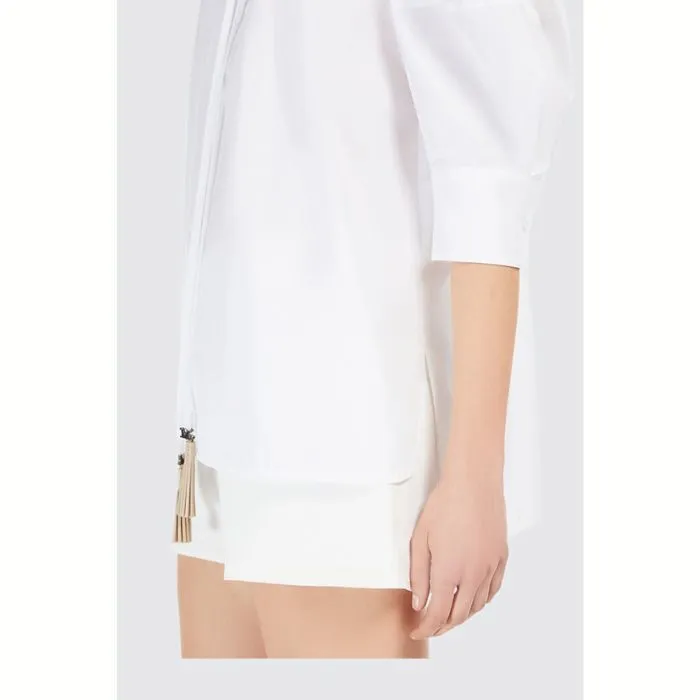 MaxMara  |Casual Style Long Sleeves Plain Cotton Party Style