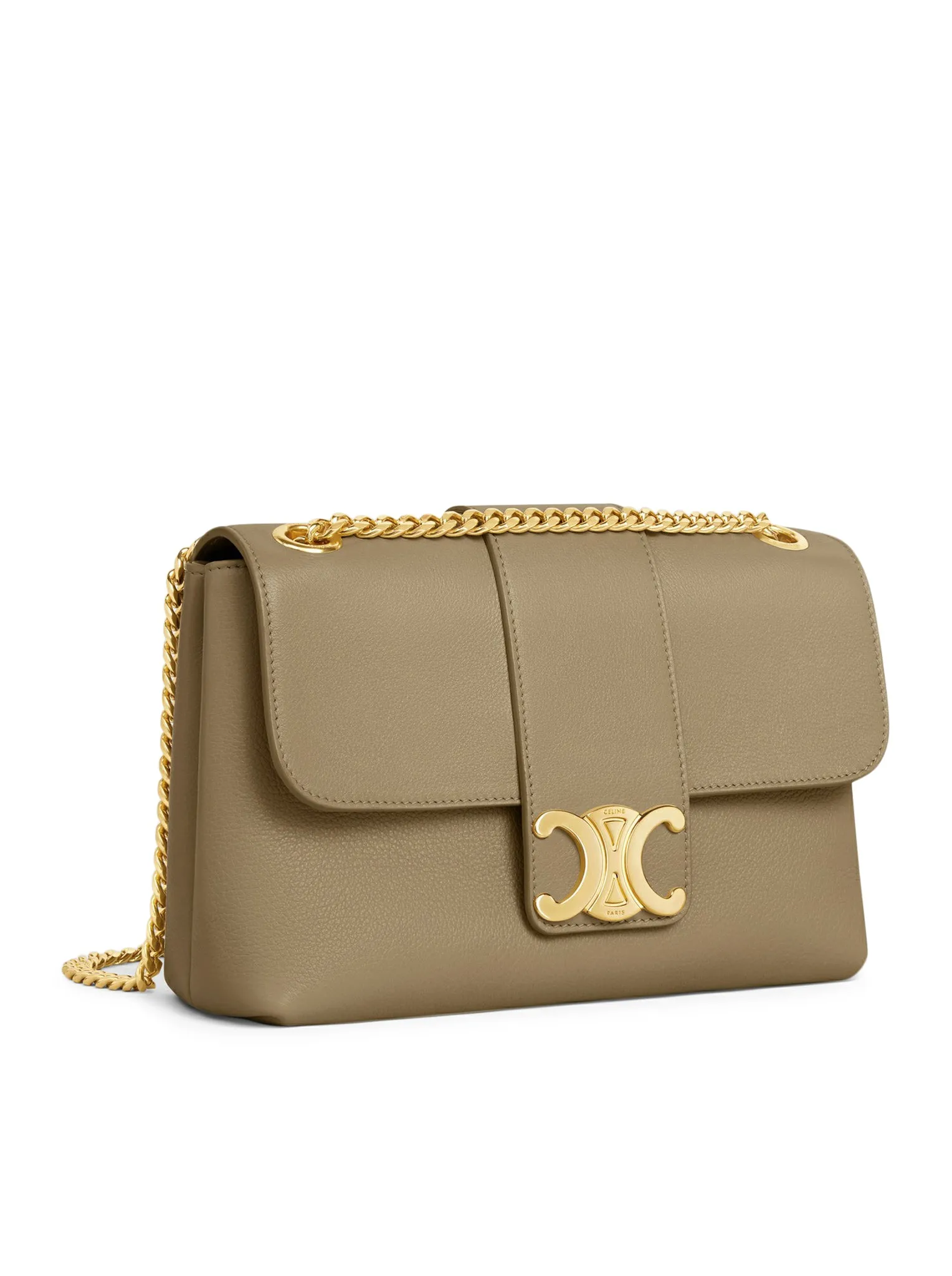 MEDIUM VICTOIRE BAG IN SOFT SEPIA BROWN CALF LEATHER