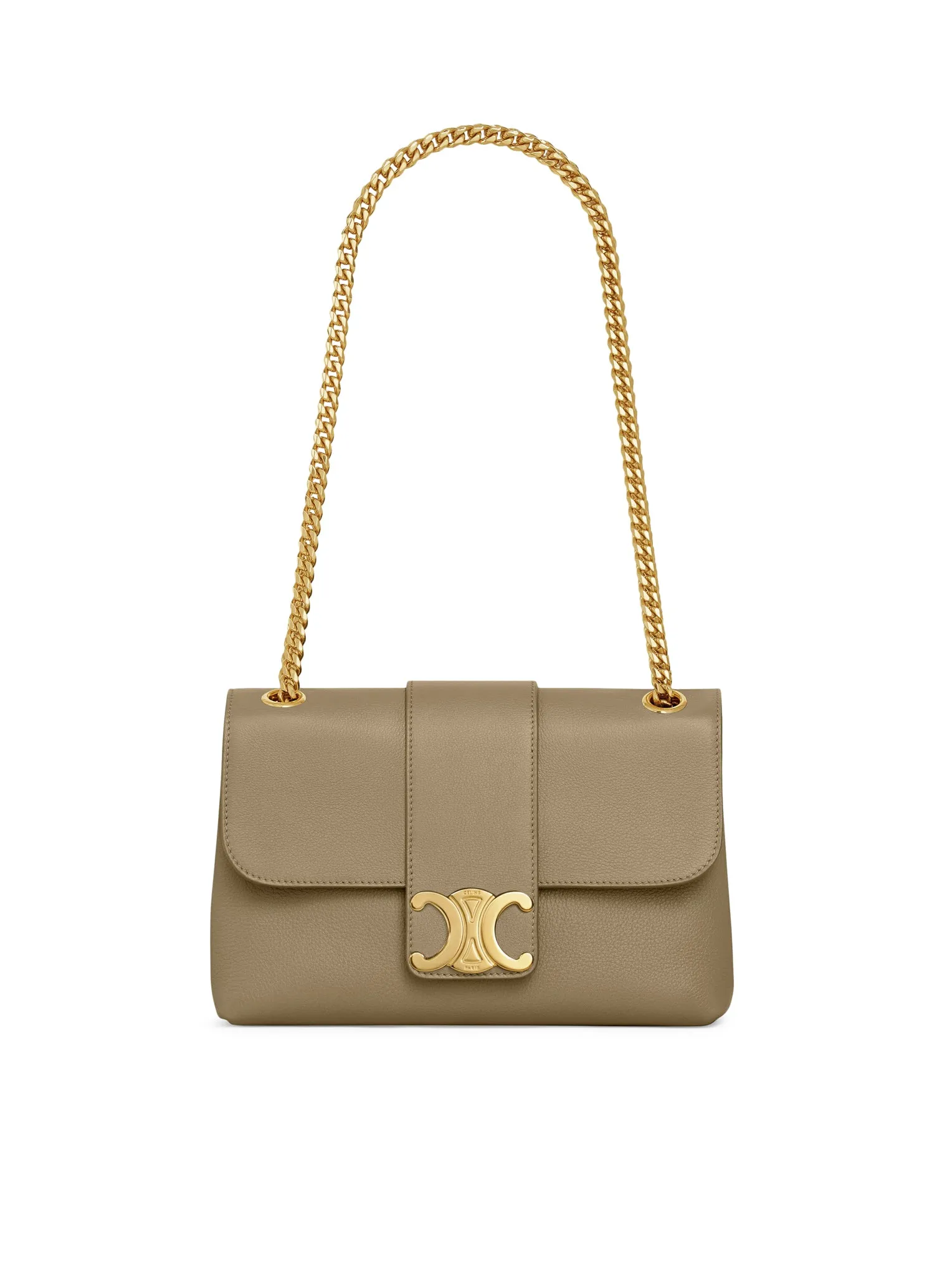 MEDIUM VICTOIRE BAG IN SOFT SEPIA BROWN CALF LEATHER