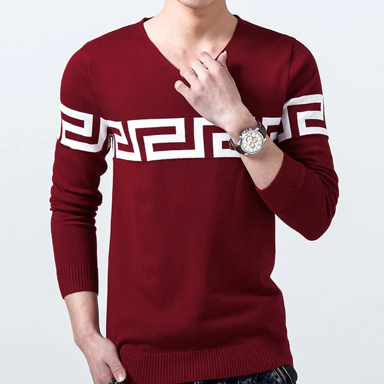 Men Sweater Casual Pullovers Men Clothing Sweater Slim Fit Men Warm Pullovers SM6