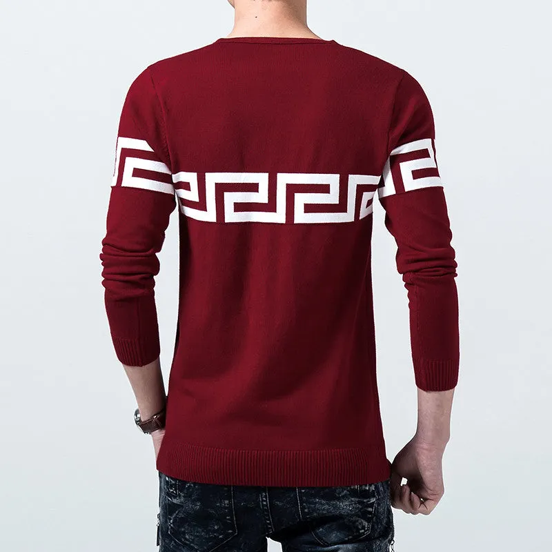 Men Sweater Casual Pullovers Men Clothing Sweater Slim Fit Men Warm Pullovers SM6