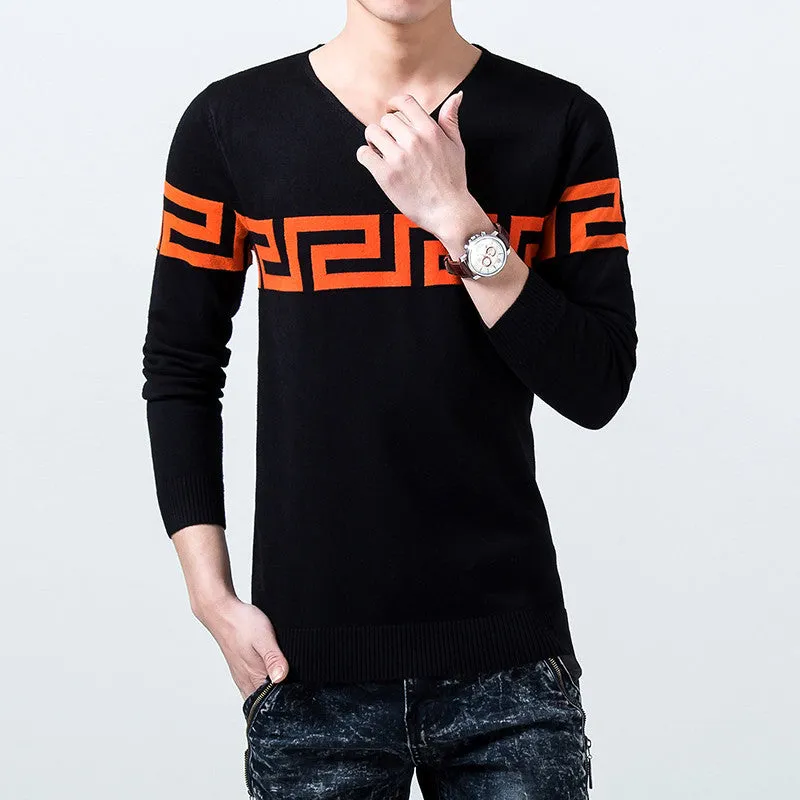 Men Sweater Casual Pullovers Men Clothing Sweater Slim Fit Men Warm Pullovers SM6