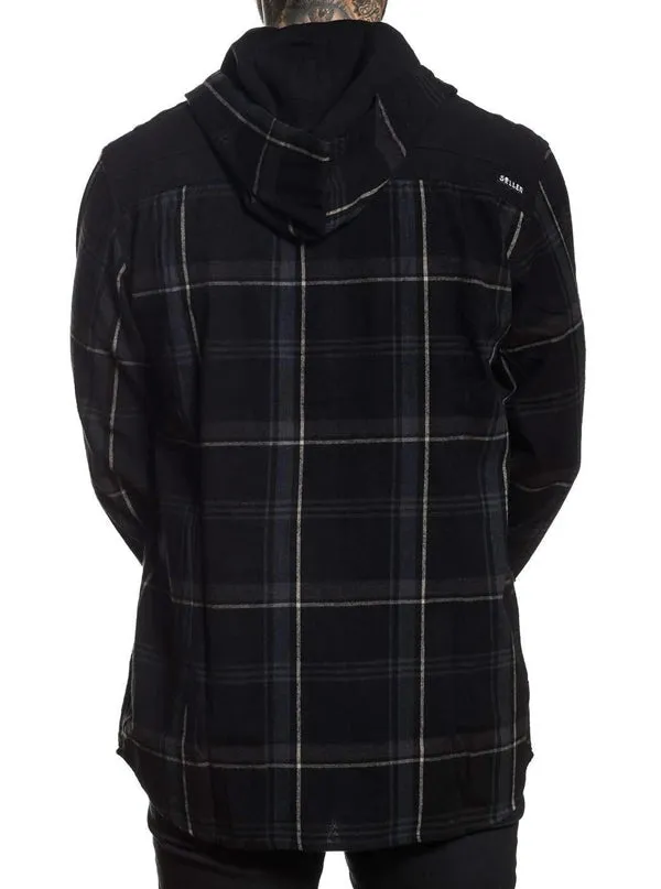 Men's Night Train Hooded Flannel