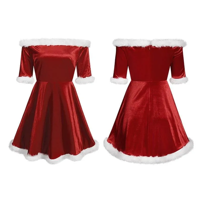 Miss Claus Dress Women Christmas Fancy Party Sexy Santa