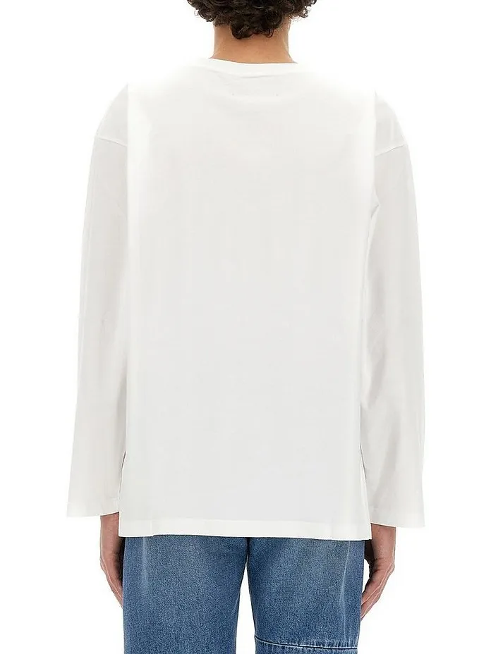 MM6 Maison Margiela  |Crew Neck Street Style Long Sleeves Plain Cotton