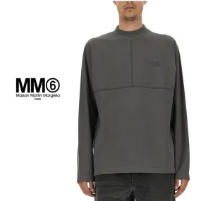 MM6 Maison Margiela  |Pullovers Sweat Street Style Long Sleeves Plain Cotton Logo