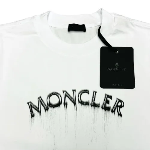 MONCLER  |Crew Neck Pullovers Street Style Cotton Short Sleeves Logo