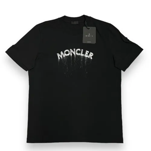 MONCLER  |Crew Neck Pullovers Street Style Cotton Short Sleeves Logo