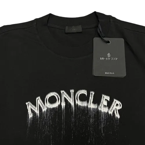 MONCLER  |Crew Neck Pullovers Street Style Cotton Short Sleeves Logo