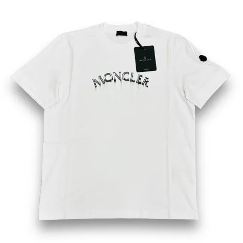 MONCLER  |Crew Neck Pullovers Street Style Cotton Short Sleeves Logo