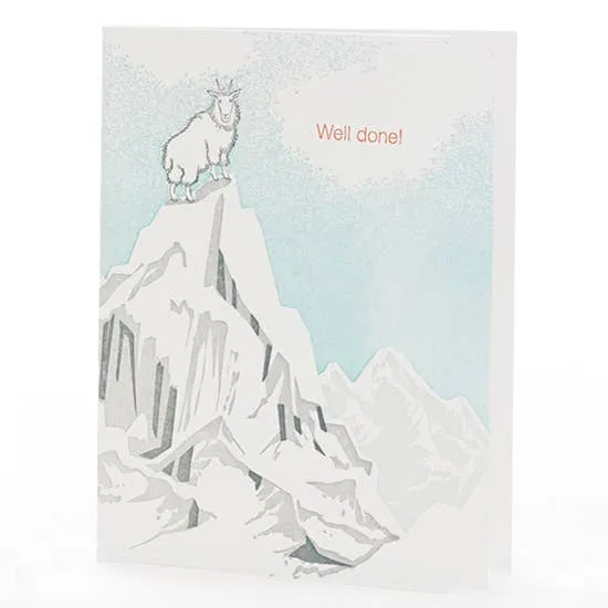 Mountain Goat Congrats Card