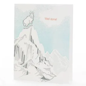 Mountain Goat Congrats Card