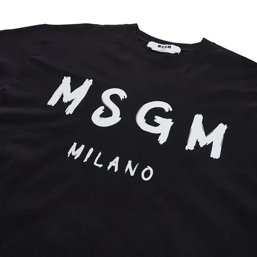 MSGM  |Crew Neck Street Style Long Sleeves Plain Cotton