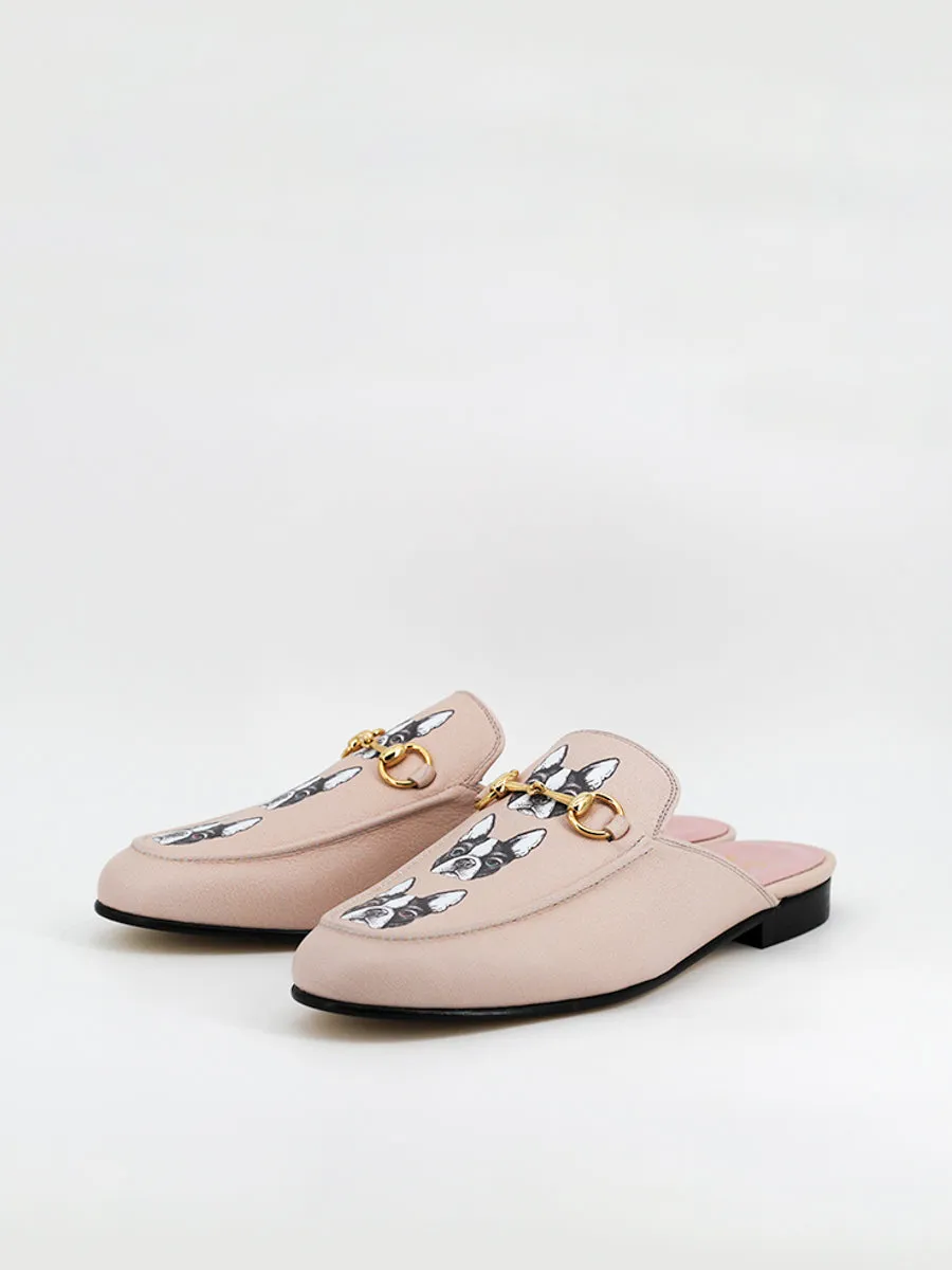 Mules Venecia Bulldog piel color beige