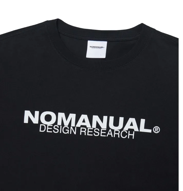 NOMANUAL  |Unisex Street Style Long Sleeves Plain Cotton