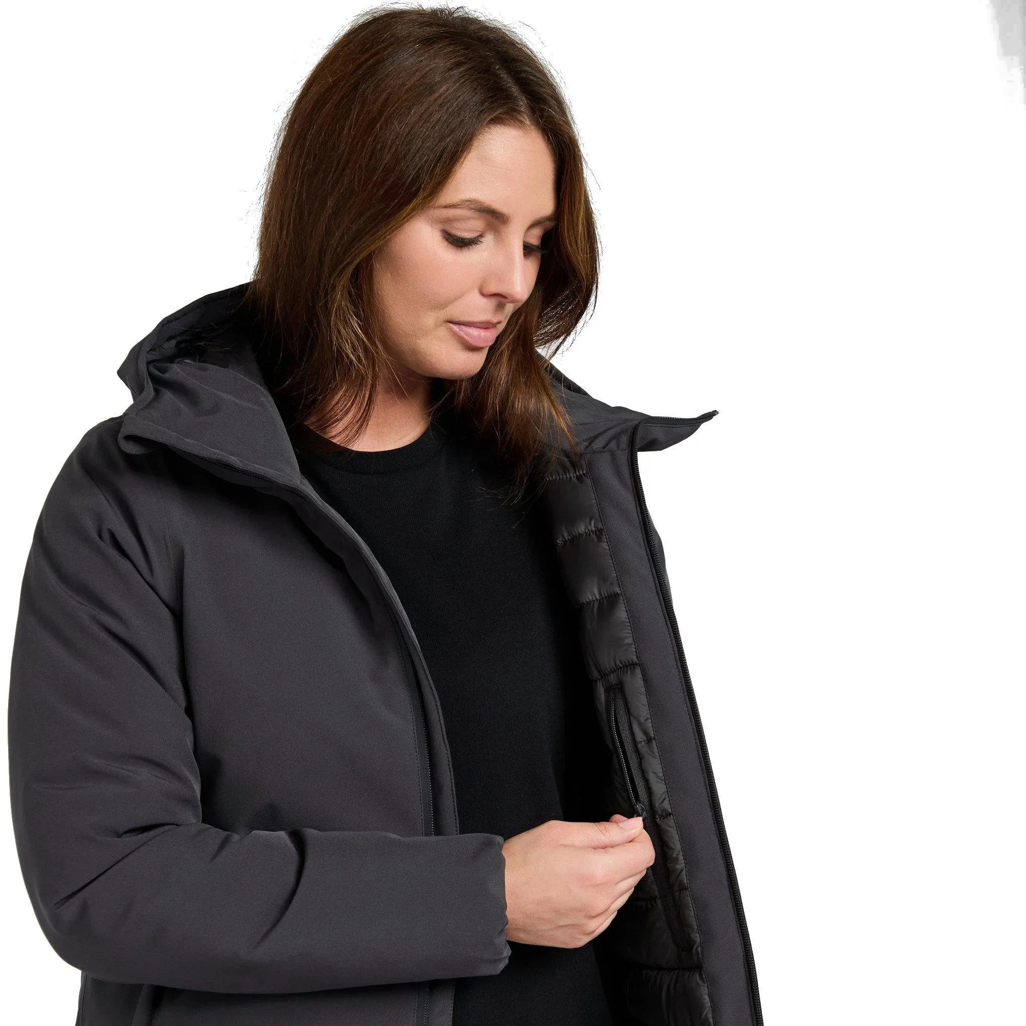 North Ridge Women's Latitude Parka - Black | George Fisher