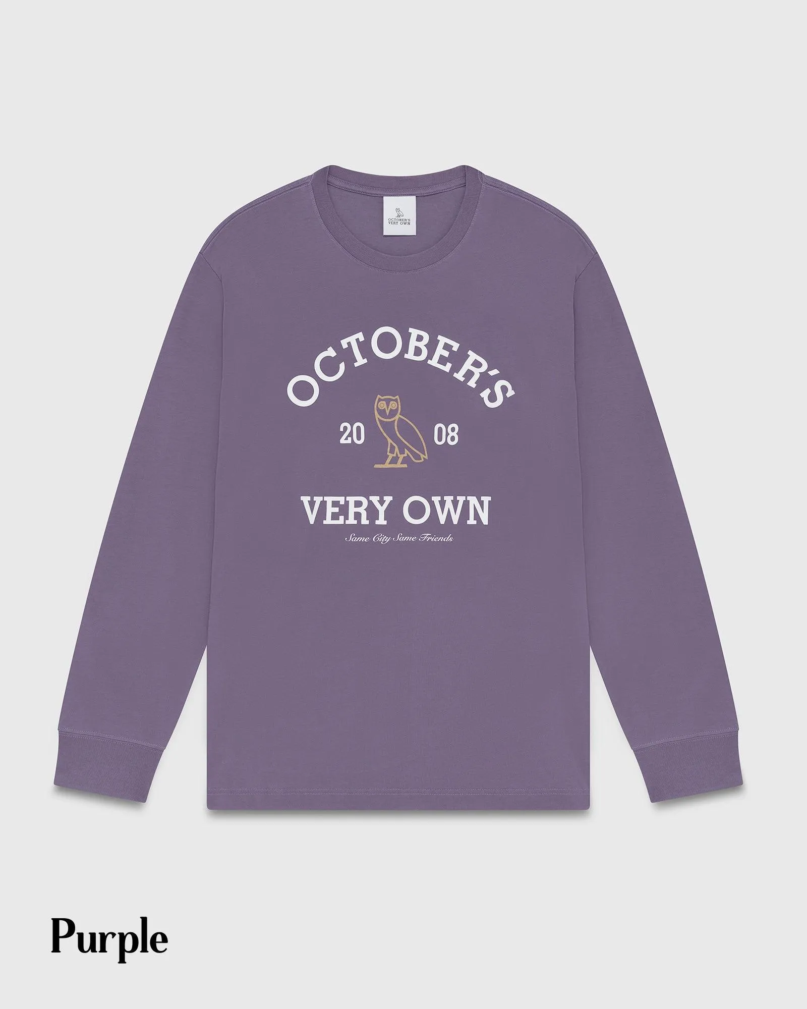 OCTOBERS VERY OWN  |Street Style Long Sleeves Cotton Long Sleeve T-shirt Logo