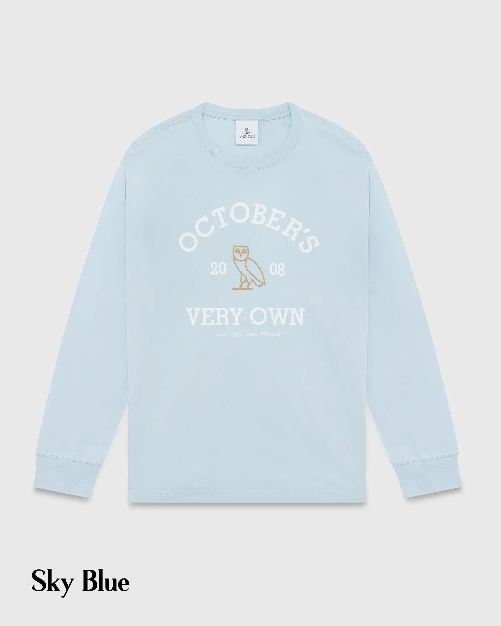 OCTOBERS VERY OWN  |Street Style Long Sleeves Cotton Long Sleeve T-shirt Logo