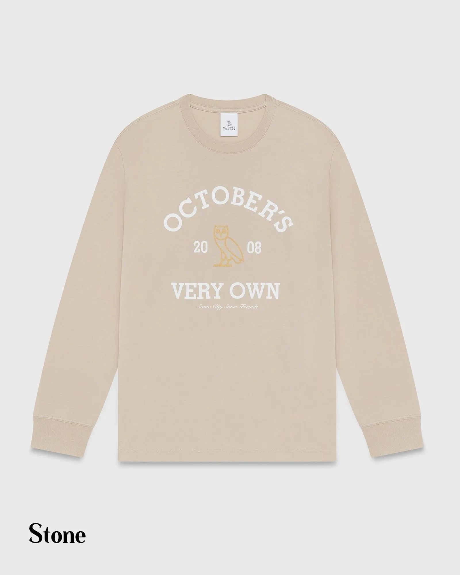 OCTOBERS VERY OWN  |Street Style Long Sleeves Cotton Long Sleeve T-shirt Logo