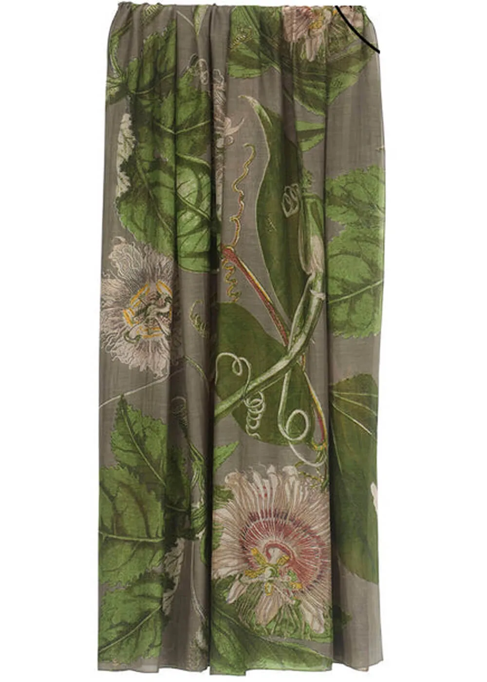 One Hundred Stars Passion Flower Scarf Grey