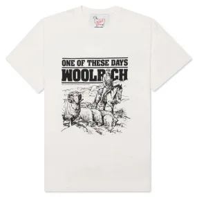 One Of These Days x Woolrich T-Shirt - Bone