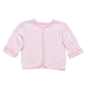 Organic Reversible Cardigan - Pink Stripe