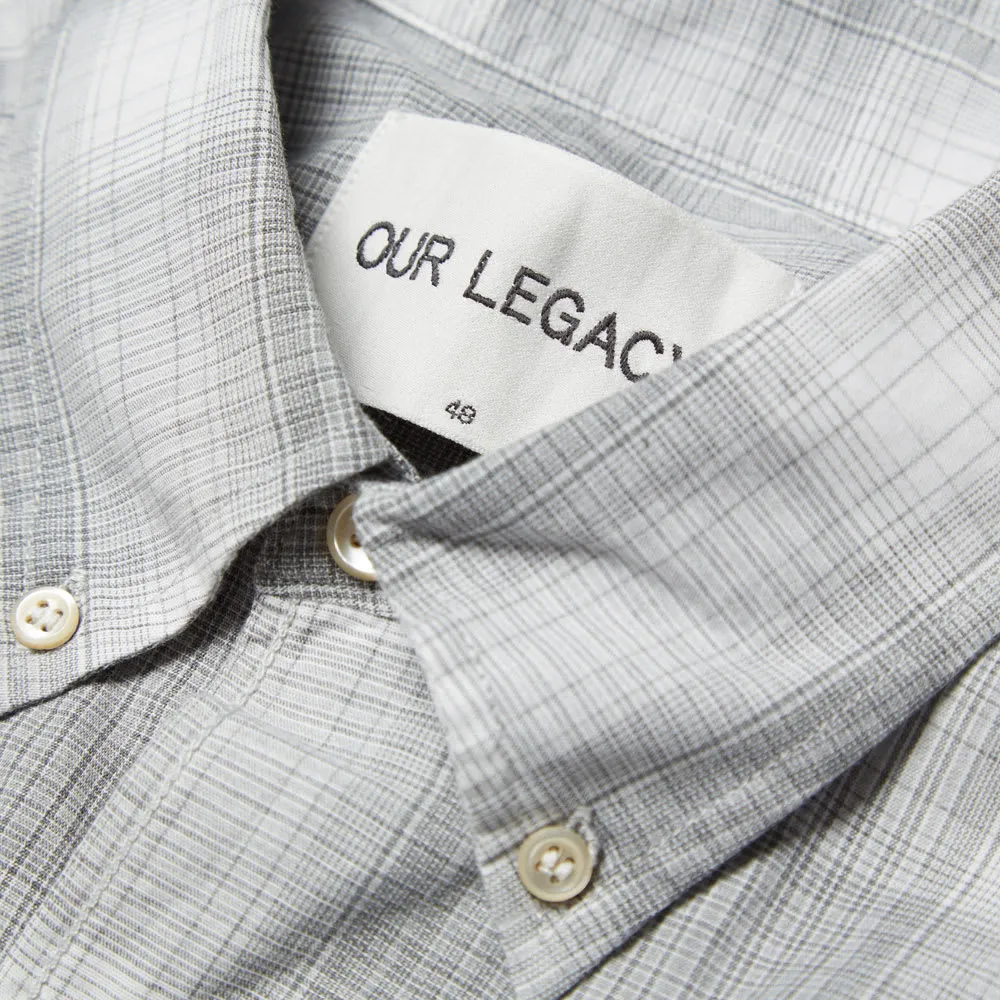 Our Legacy 1950s Button Down ShirtCheese Check Grey