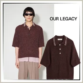 OUR LEGACY  |Pullovers Unisex Wool Street Style Short Sleeves Polos