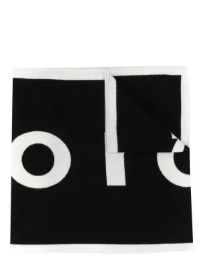 Paco Rabanne Logo Intarsia Straight Hem Scarf