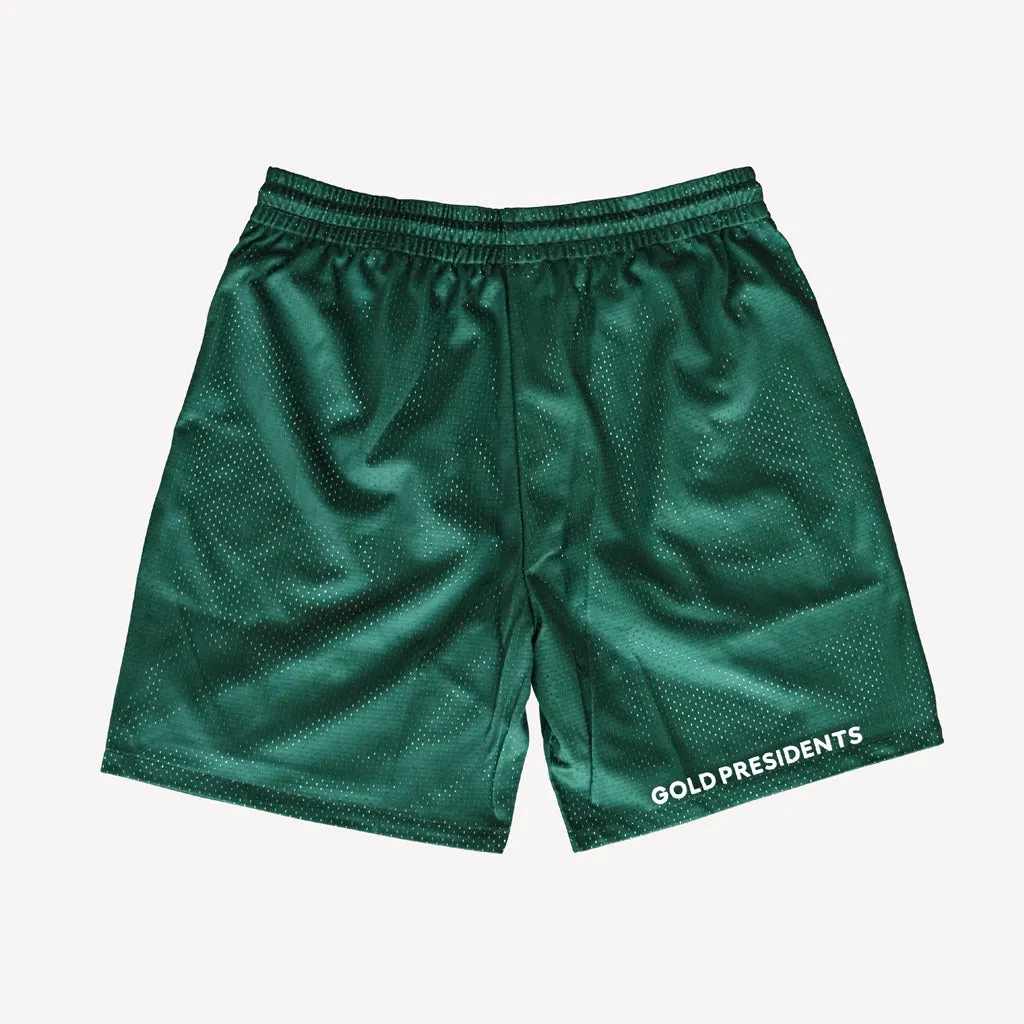 Pres Mesh Shorts Forest Green